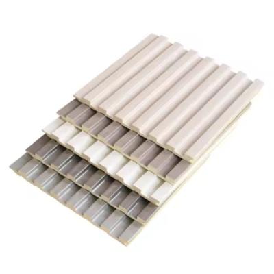 3D Fluted Hygienic PVC Wall Panel Fire Resistant For Home Interior Offices