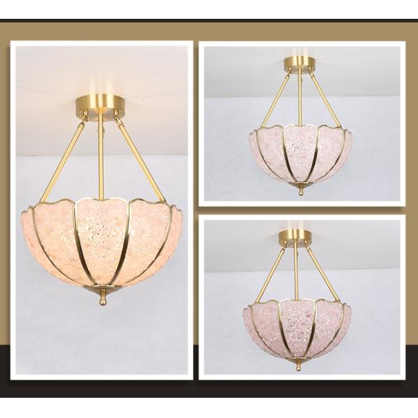 All Copper Crystal Chandelier Living Room Bedroom Study Hotel Room Homestand  Watermelon Light