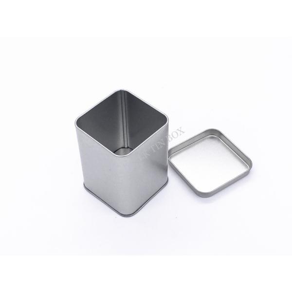 El cuadrado modificado para requisitos particulares imprimió la caja 65x65x90m m ISO9001 de grabación en relieve 2008 de la lata de la galleta