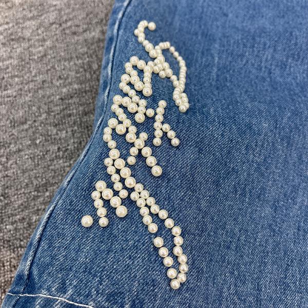 Pantalones cortos de mezclilla personalizados para hombre con estampado de pedrería, pantalones cortos de mezclilla para hombre, transpirables, vintage, ropa de calle, bordados, para verano