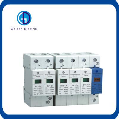 Dispositivos de proteção contra ondas de energia solar de 2p e 3p 380V AC SPD para a segurança da eletricidade