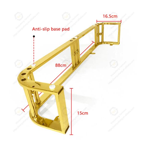 Metal Sofa Frame Gold Sofa Bed Design Frame Modern Luxury Sofa Legs Furniture Living Room Hotel