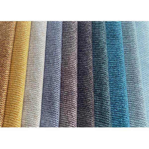 Modern style  knitted brushed upholstery linen print fabric for sofa 100% polyester