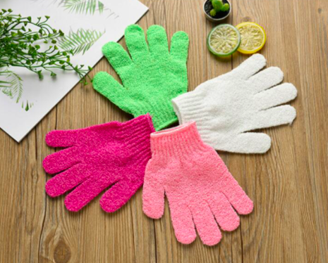 Случайное слезая Exfoliating тело Scrub печатание передачи тепла перчаток