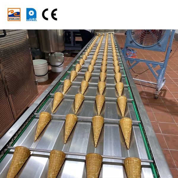 Accesorios para la línea de producción de conos con estándares industriales en acero inoxidable