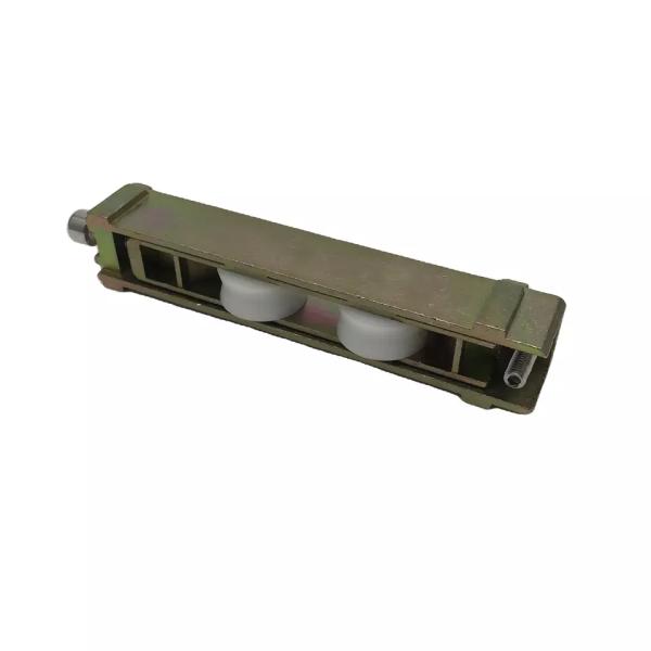 South America Hot sales Heavy Duty Needle Bearing Double V Groove Nylon Pulley Wheel Yellow Zinc Alloy Bracket Sliding Window Rollers