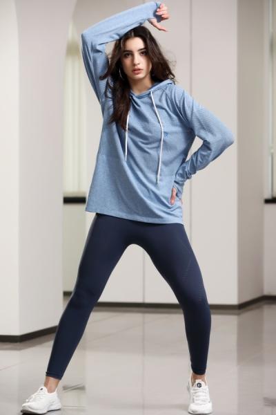 Reflective Trim Thermal Running Hoodie Breathable for Daily Wear