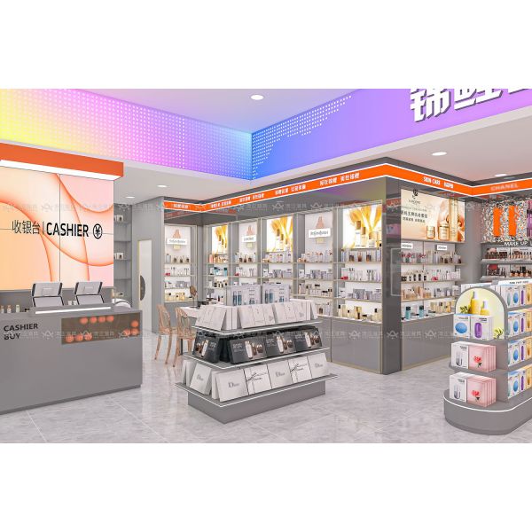 BKC014 Retail Display Showcase Beauty Mall Booth Cosmetic Kiosk Display for Beauty Store Decoration