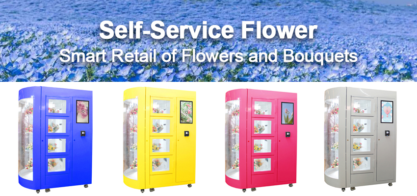 Refrigerated Winnsen Humidified автомат букета цветка с системой охлаждения и прозрачной полкой