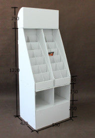 Multi Tier Retail Cardboard Floor Displays,Candle product paper display rack, Withstand weight: 10lbs-20lbs