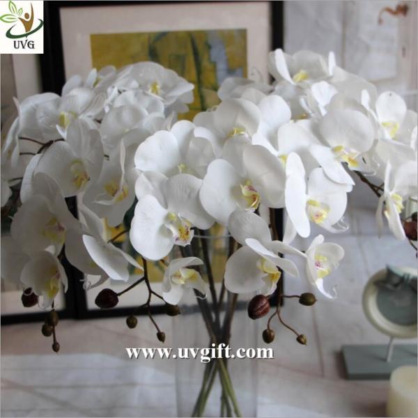 UVG Latex high quality artificial flowers orchid for wedding decoration table centerpiece