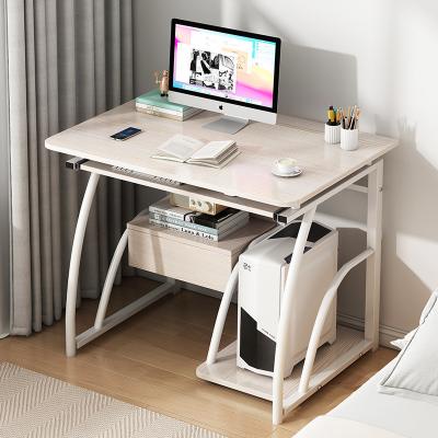 3D WOOD Modern Simple Computer Desk Desktop Desk Bookshelf Integrated Study Table