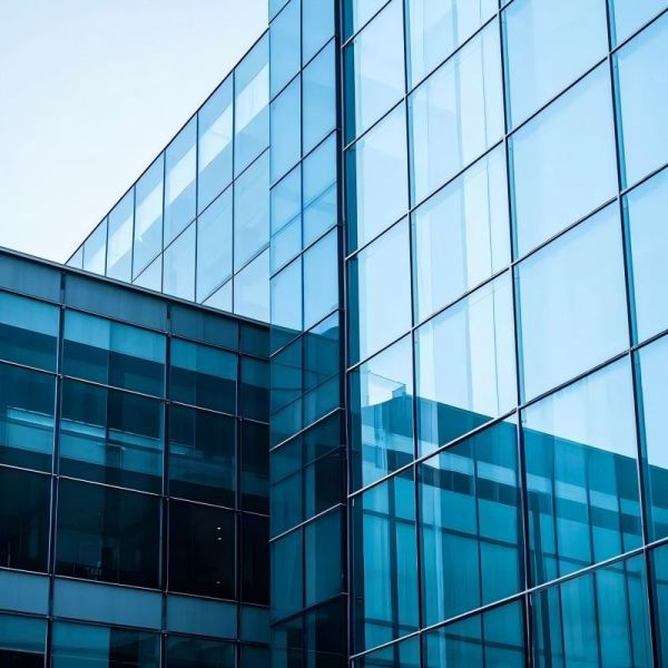5-15mm Frosted Privacy Tempered Glass Sheet Double Silver Low E Coating For Hotel Partition