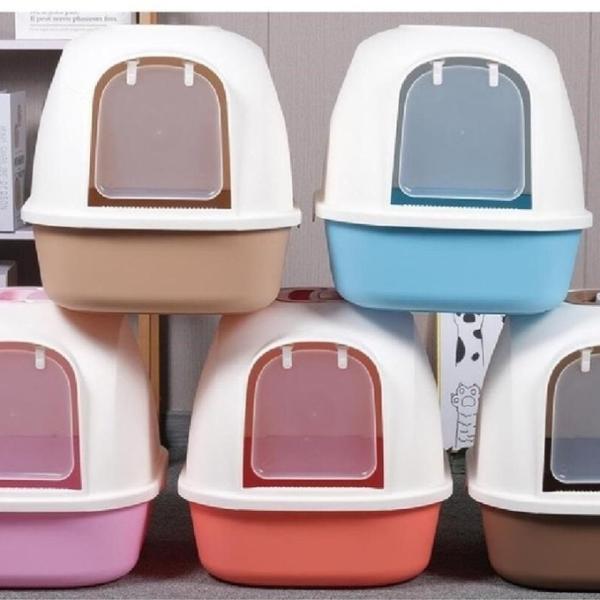 Nonstick Fully Enclosed Cat Litter Box OEM Enclosed Kitty Litter Box