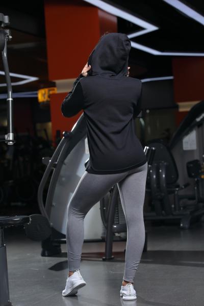 Full Zip Hoodie à manches longues antibactérien respirant sans couture