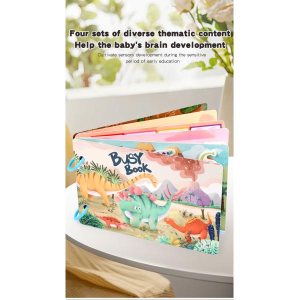 Montessori Baby Enlightenment Educational Busy Book Sticker Book Toy Cross-border Children's Quiet Small Sticky Book