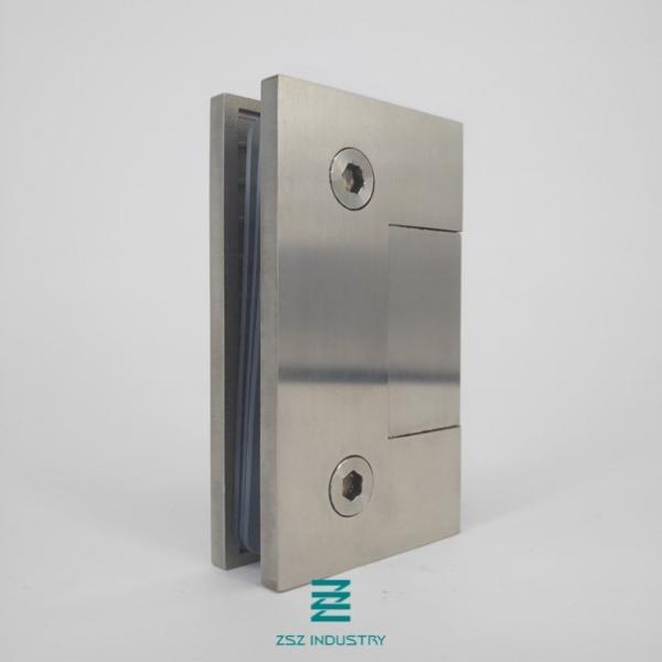 0 Degree Wall To Glass Door Hinges Stainless Steel 304 / 316 Material