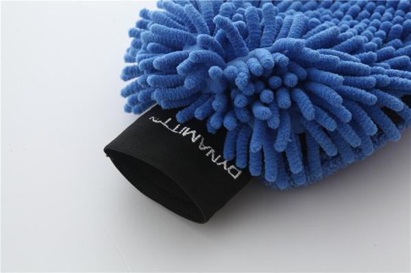 Blue color microfiber plush chenille car cleaning detailing house cleaning wash mitts/gloves