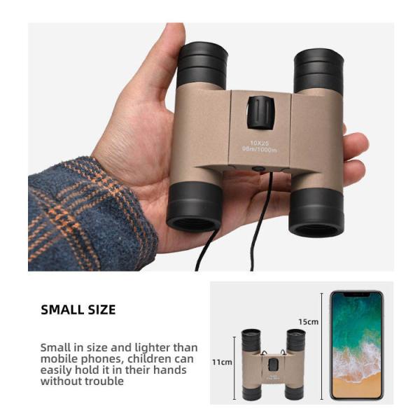 Lightweight 10x25 High Power Binoculars Roof Prism Outdoor Travel