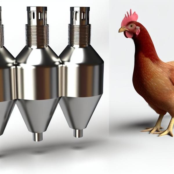 Alimentateur automatique à tétons en acier inoxydable à 360° pour les équipements d'élevage de volailles