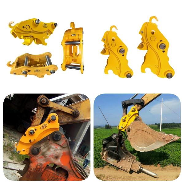 Heavy Duty Excavator Attachments Hydraulic Quick Hitch Coupler Safety Release Pin