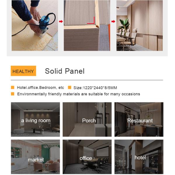 Soundproof Acoustic Fabric Bamboo Fiber Wall Panel ECO Friendly