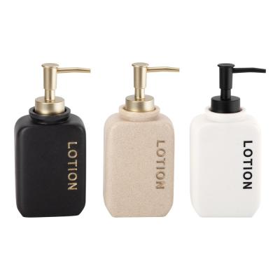 Rectangular Polyresin Hand Soap Dispenser Pump Lotion Pump Hand Wash Dispenser Black White