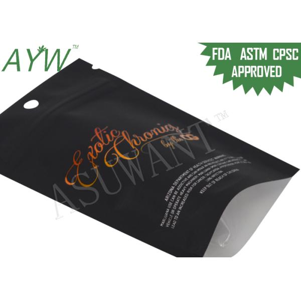 La marijuana comestible se levanta la barrera interior metalizada los bolsos de la protección de la cremallera