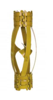 Accessoires enfermants api 10D de Turbolizer de centralisateur de ressort jaune d'arc