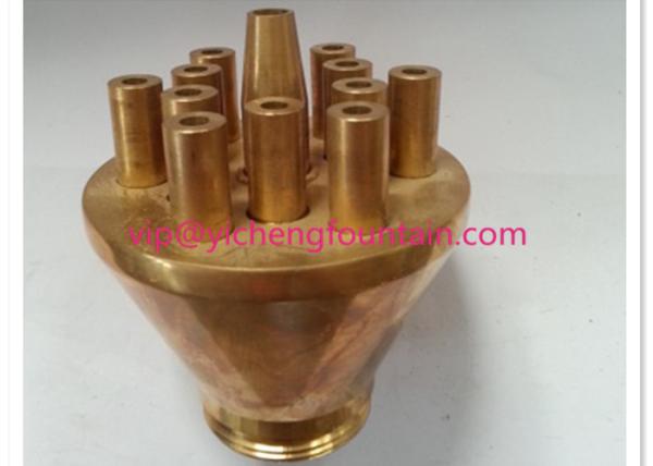 Concentration Water Fountain Nozzles Outdoor Fountain Nozzle Spray 3 - 10m Height Brass Material