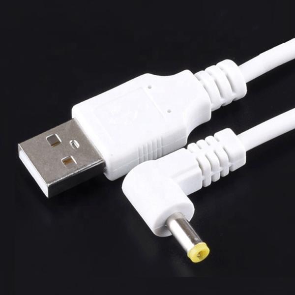 90 Degree Angle L Shape 1m USB to DC Male 4.0x1.7mm Extension Charger Cable