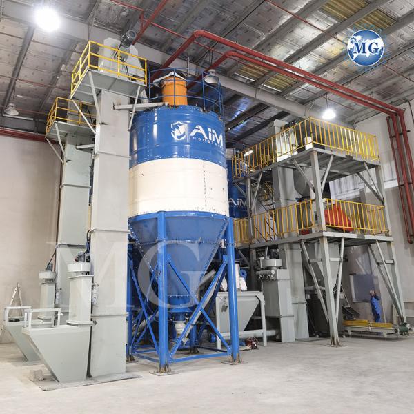 Multi-function PLC Control Dry Mix Powder Mortar Mixing Machine Wall Putty Sand Cement Mixer Ceramic Tile Adhesive Production Line