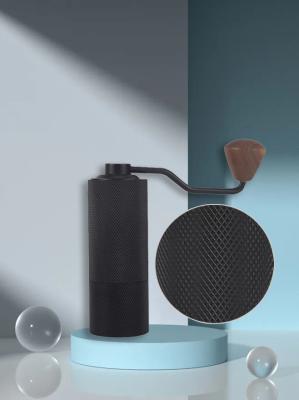Aluminum Alloy Solid Wood Handle Outdoor Coffee Grinder Hand Adjustable