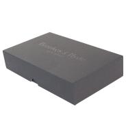 Logotipo personalizado aceito Homens Traje Verpackung em grande caixa de presente rígida texturizada preto