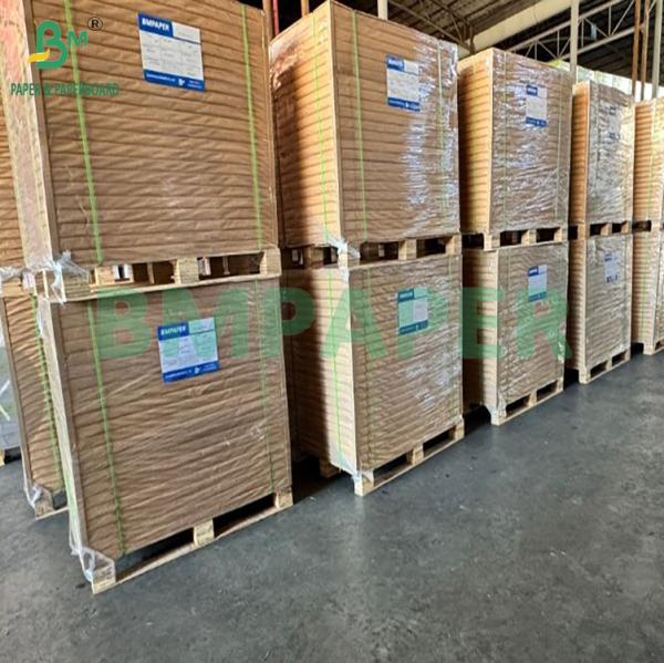 300gsm one side White Brown Back Disposable Bakeable Kraft Bread Pans Board 0.45mm