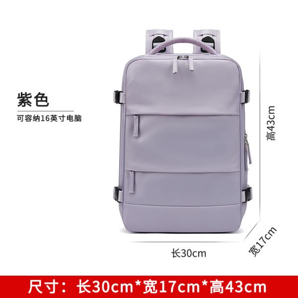 Waterproof Anti-theft Custom Nylon Polyester Travel Bag Laptop Business Hiking Backpack with USB Charging Port