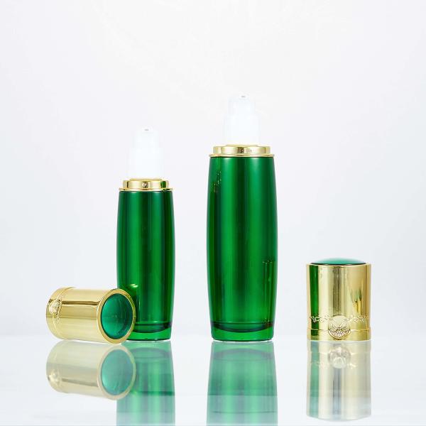 30ml 50ml 15g 50g Skincare Luxury Makeup Packaging Acrylic Luxury Cosmetic Containers Jar Green