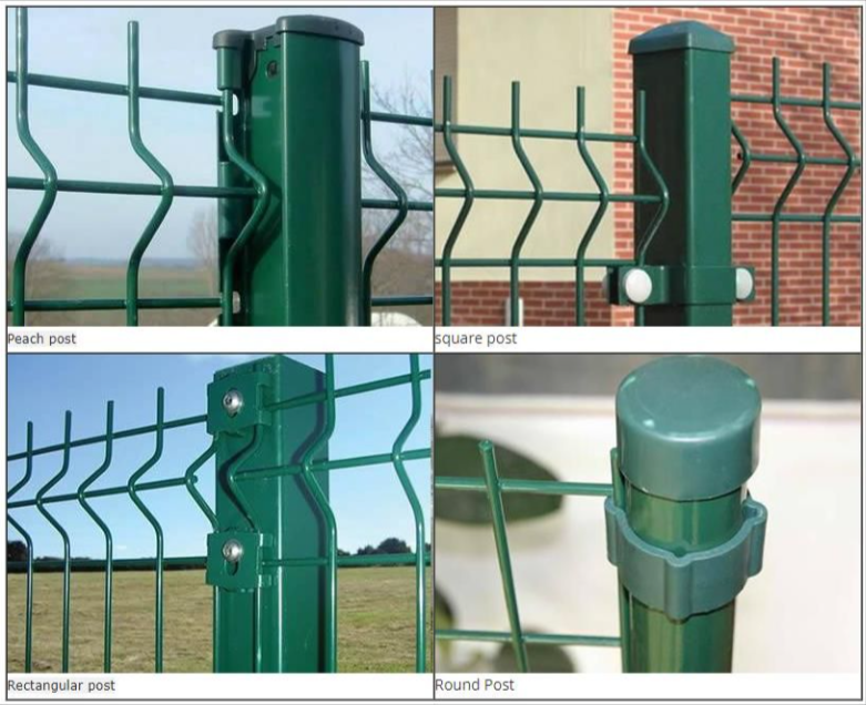 Curved Rib 3D Security Fence For Impact Resistance And Low Glare Visibility