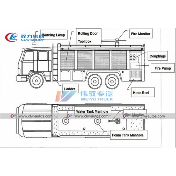 Пожарная машина спасения Howo 4x2 аварийная со складывая краном