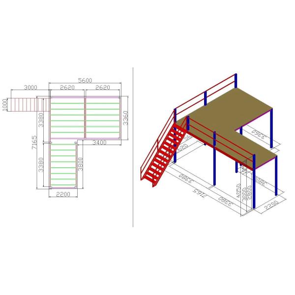 Durable Heavy Duty Storage Racks / Wood Plate Mezzanine Chipboard Flooring For Spare Parts Storage