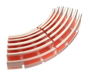 Industrial Components Aluminium Copper Pipe Heat Sink Anodizing ROHS Certificated