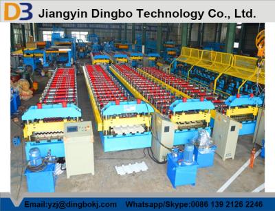 Chain Drive System Roof Panel Roll Forming Machine With Cr12 Metal Steel