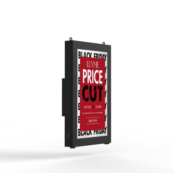 32 43 49 55 65 Inch Outdoor LCD Advertising Kiosk IP65 IP55 Vertical Horizontal Display 4K Resolution Wall Mount Screen Signage