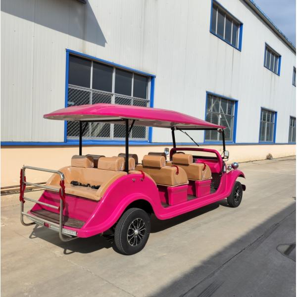 Classic Car 8 Seats  Electric Tourist Car Sightseeing Bus Three Rows Of Seats
