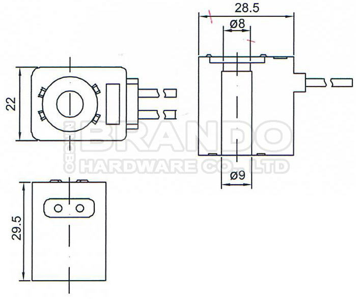 Катушка EVI 7/9 12V 24V 110V 220V 4.8W 6.5W 5.5VA 6VA клапана соленоида