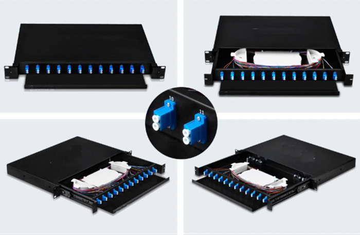 Splitter PLC оптического волокна держателя шкафа 1×16 1U SC/APC