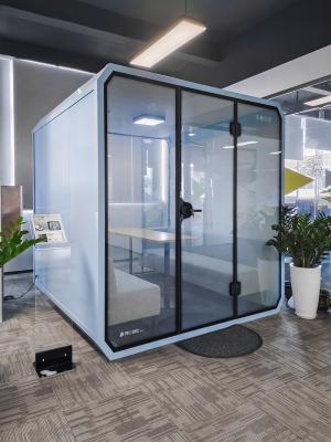 Company Using 2 Person Silence Phone Pod Modular Soundproof Acoustic Booth