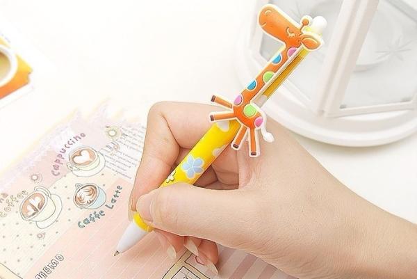 2014 Hot! Novelty plsastic ball,giraffe shape ball pen,nice gift for children