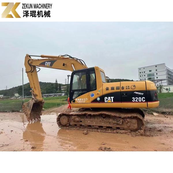 110 кВт Тяжелое оборудование Использованный экскаватор CAT320 Гусеница 320C Рабочие часы 4001-6000
