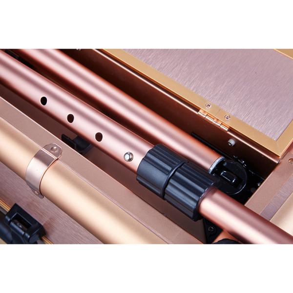 Light Weight Aluminum Makeup Case With Mirror And Lights For Makeup Artists